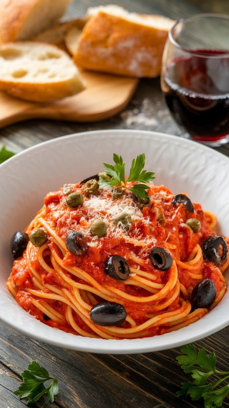 Classic Italian Pasta Puttanesca Recipe