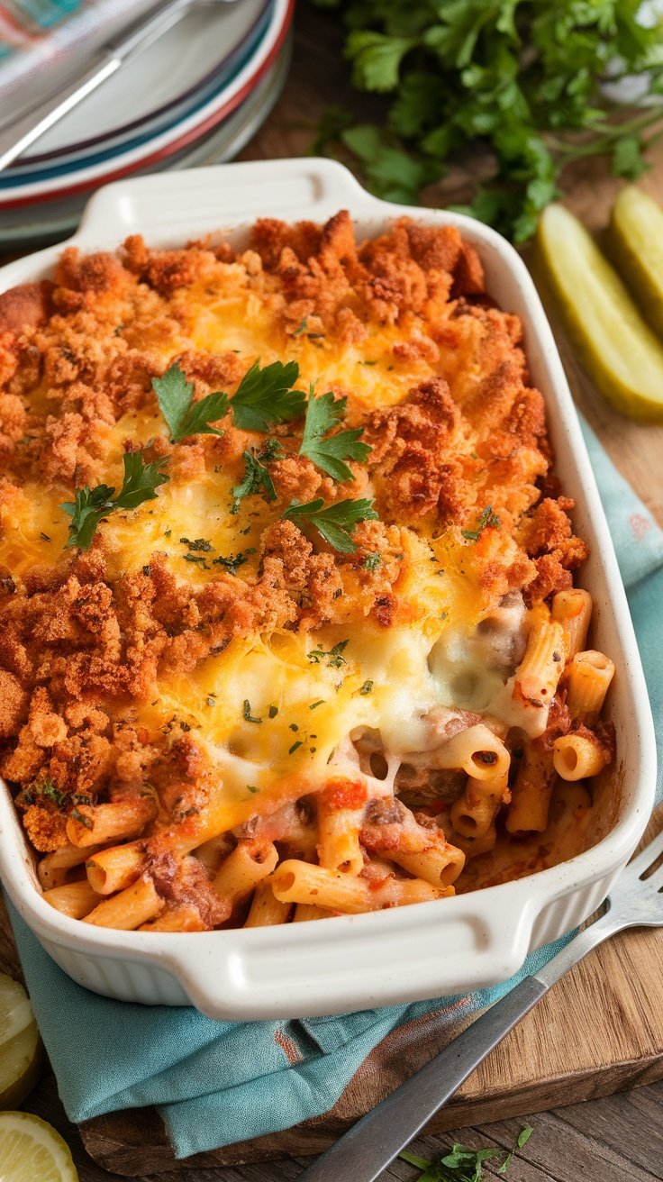 Cheeseburger Pasta Bake