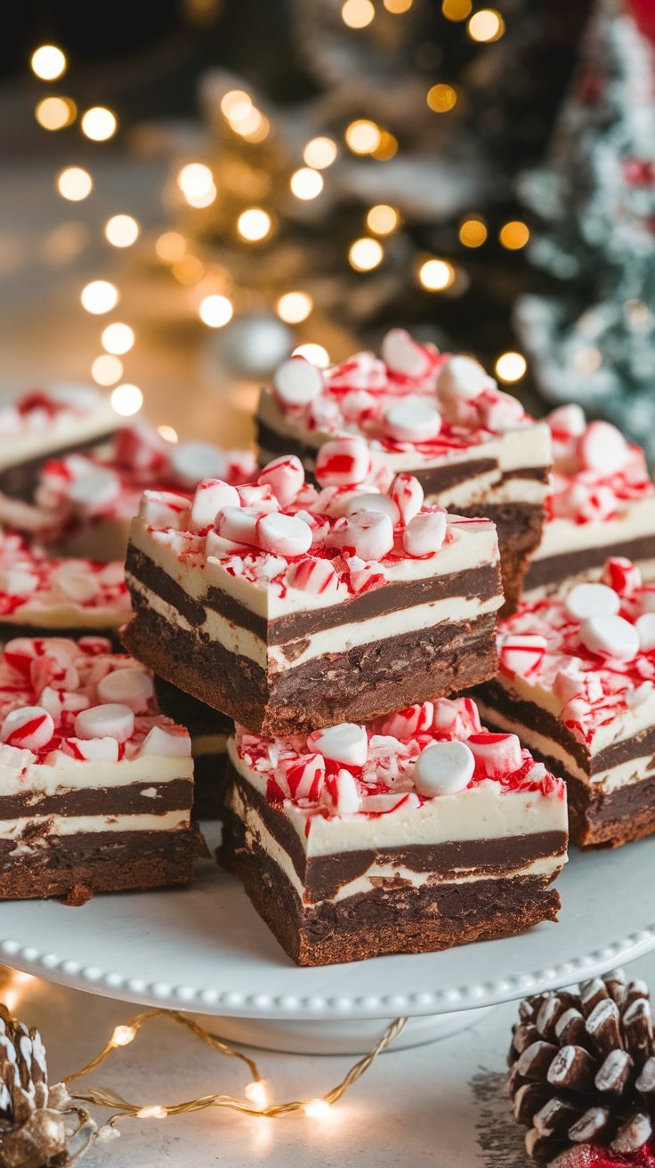 Decadent Peppermint Bark Brownies Recipe