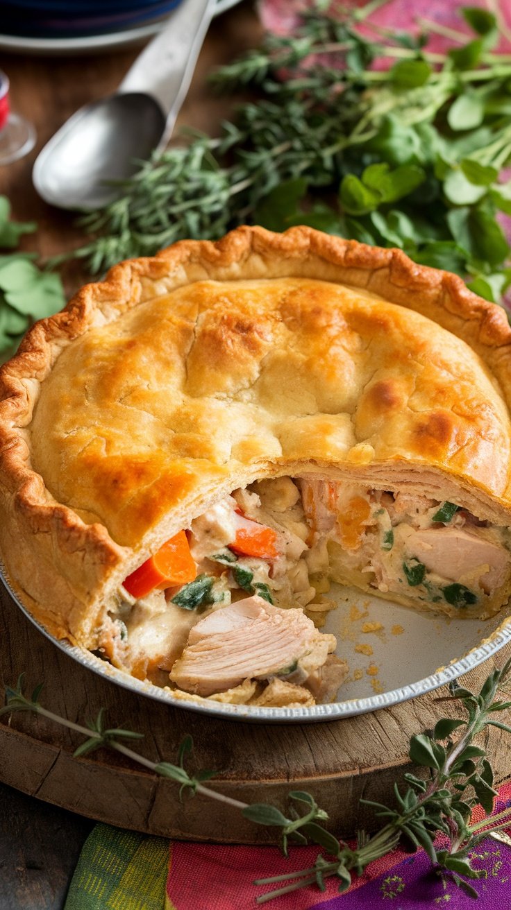 Savory Chicken Pot Pie Recipe